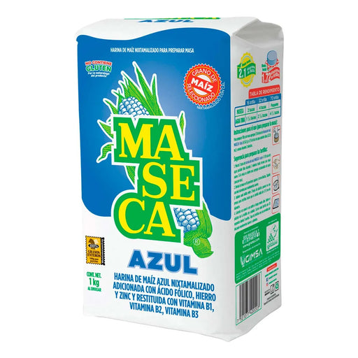 Maseca Blue Corn Flour Masa for Tortillas - 2.2 lbs - Nativo