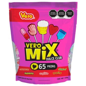 Assortment of Vero Mix Sweet Club Popsicle Bag with 65 Pieces (920 g) - Nativo