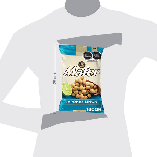 Lemon Roasted Japanese Premium Mafer® Peanuts. Bag with 146 grams of premium quality and unique flavor are the perfect option to enjoy something rich and nutritious at the same time - Nativo
