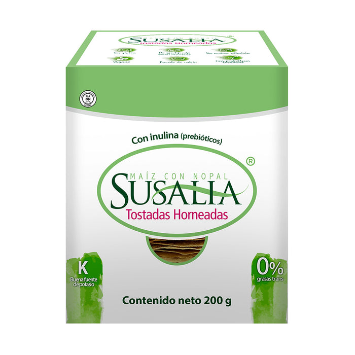 Susalia Baked Cactus and Corn TOSTADAS - 7.05oz - Nativo