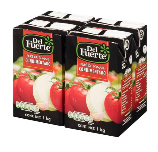 Del Fuerte Seasoned Ground Tomatoes 4 pack of 2.2 lb each - Nativo