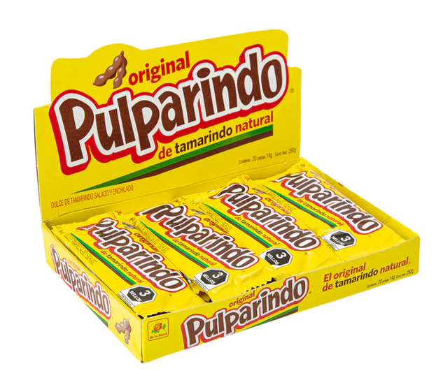 Tamarind Mexican Candy Pulparindo by De La Rosa - 20 ct - Nativo