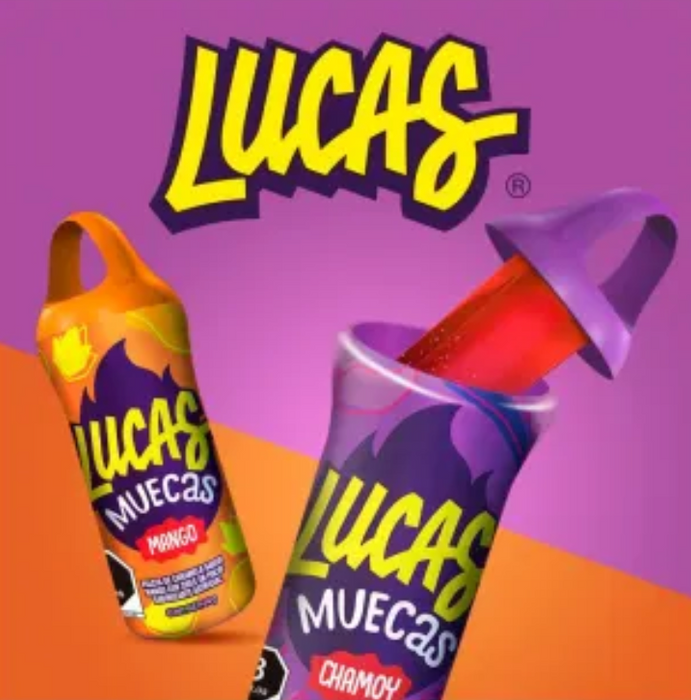 Lucas Muecas Mango and Chamoy Palette with Chili Powder 20 pcs - Nativo