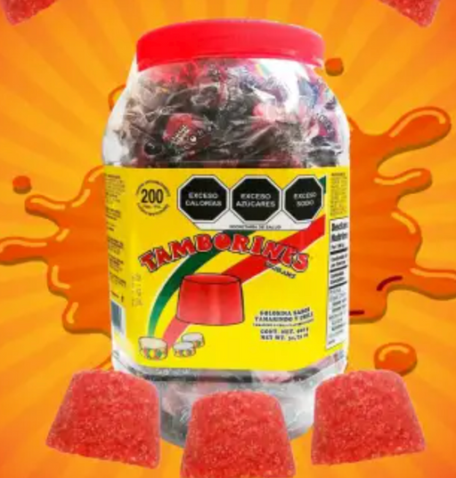 Sweet Tamborines Enchilados Vitrolero 200 pcs - Nativo