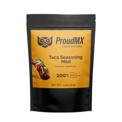 Original Taco Seasoning ProudMX - Authentic Natural Mexican Spice Blend (6 pack) Mild, Hot or Super Hot - Nativo