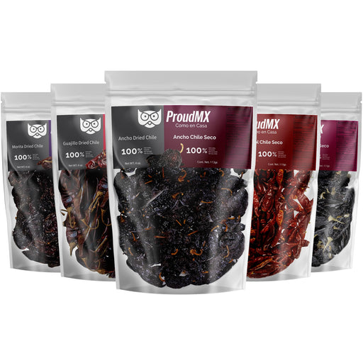 Authentic Mexican Dried Chiles ProudMX - Chiles Secos - a Flavorful Fiesta in Every Bite (All Chiles) - Nativo