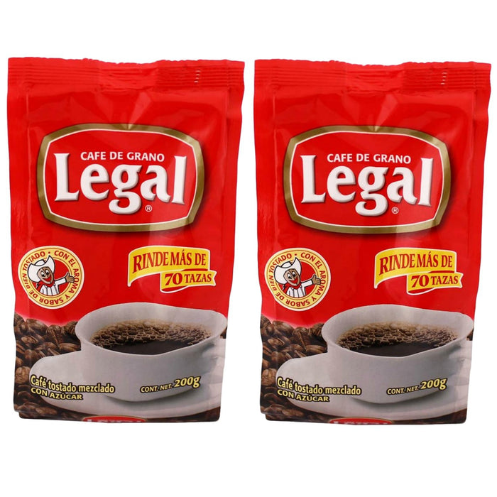 Cafe Legal Mexican Ground Coffee 7 Ounces (Pack of 2) - Cafe Legal Mexicano (Pack of 2) - Nativo
