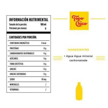 Topo Chico Mineral Water, 20-Ounce Plastic Bottless - Nativo
