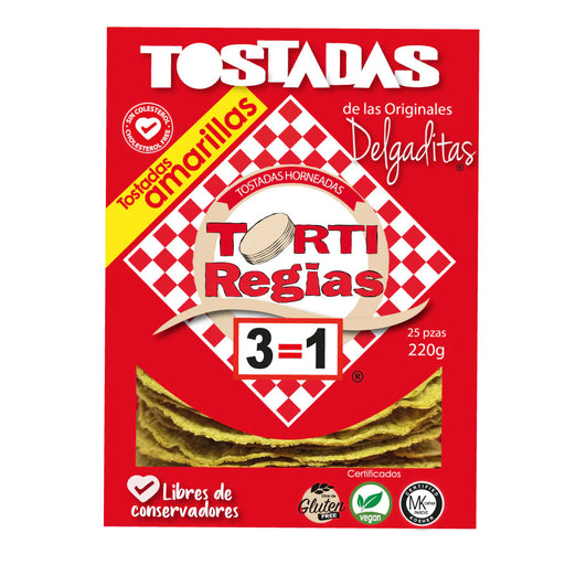 Baked Corn Tortillas - Torti regias Amarillas: Crispy with zero percent fat, plus a delicious homemade flavor. - Nativo