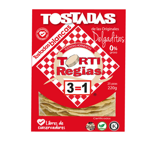 Baked Corn Tortilla - Torti regias Blancas: Crispy with zero percent fat, plus a delicious homemade flavor. - Nativo