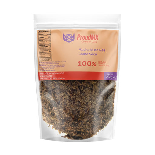 ProudMX - Machacado de Res Premium - Beef Shredded Jerkey - Carne Seca de Res desebrada from Mexico - 7.05oz (200grs) - - Nativo