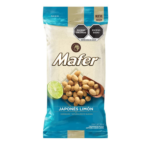 Lemon Roasted Japanese Premium Mafer® Peanuts. Bag with 146 grams of premium quality and unique flavor are the perfect option to enjoy something rich and nutritious at the same time - Nativo