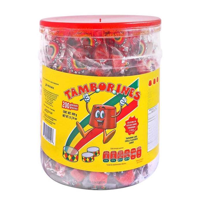 Sweet Tamborines Enchilados Vitrolero 200 pcs - Nativo