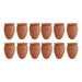 Authentic Mexican Cantaritos Clay Cocktail Cups Set 6 or 12 Traditional Pottery Glasses 13.5oz - Nativo