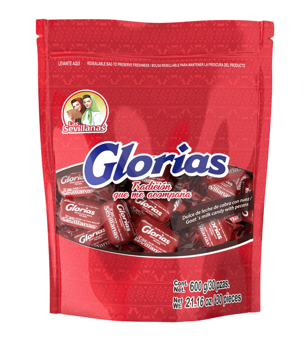 Las Sevillanas Glorias Goat Milk & Pecan Candy (30 in a Pack), 21.16 oz - Nativo