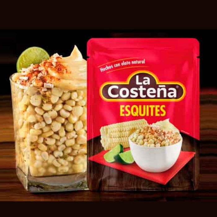 Esquites La Costeña Pouch 400gr 100% natural traditional Mexican flavor. - Nativo