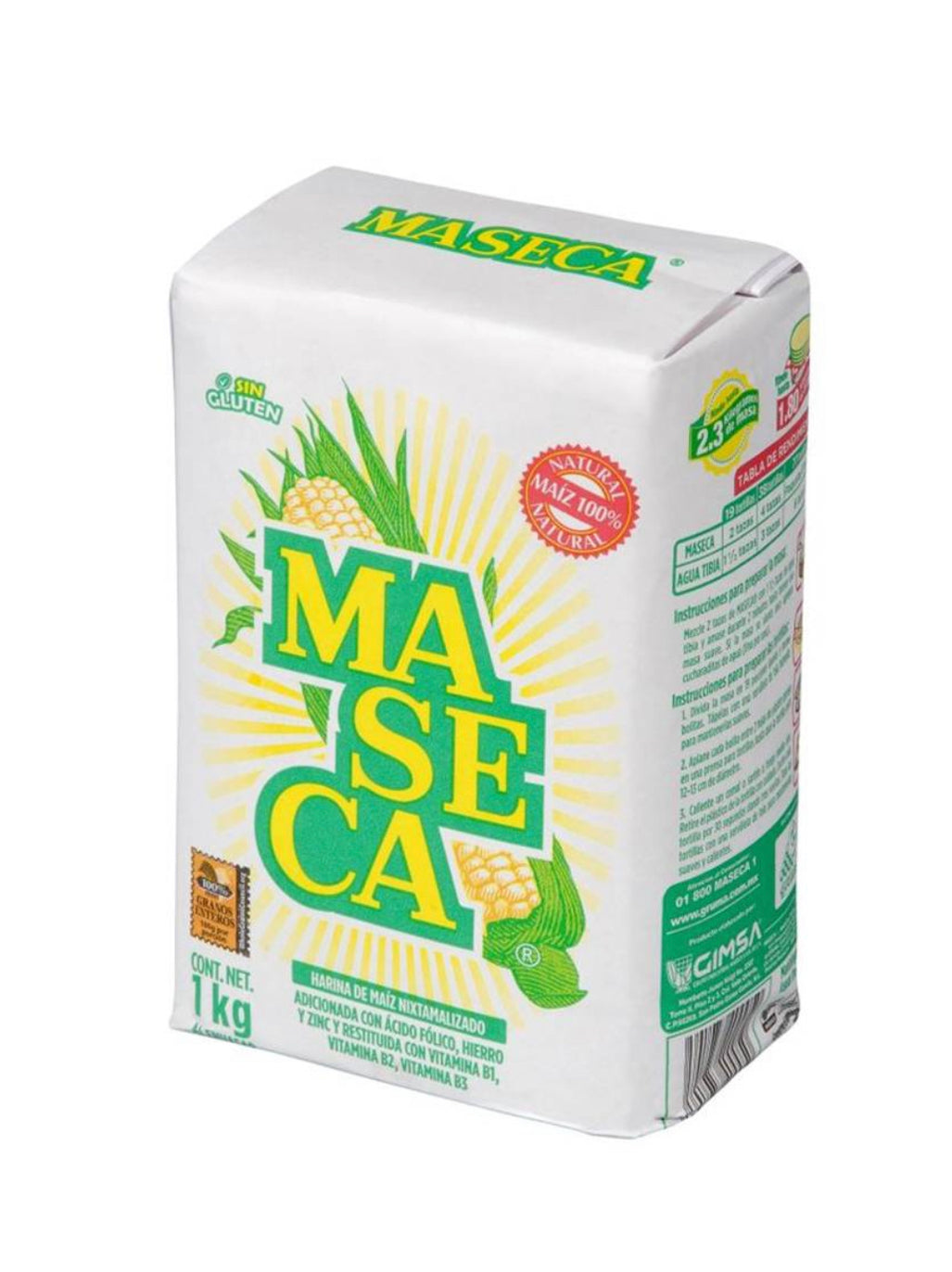 Maseca Corn Flour Masa for Tortillas 2.2 lbs — Nativo